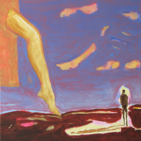 Jambes III - 40x40 - technique mixte